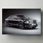 FREPEG Impression sur Toile Peinture Voiture de Luxe Bentley Mulsanne WO Edition Véhicule Moderne Mur Art Photo Imprimer Salon Décor 60x80cm sans Cadre