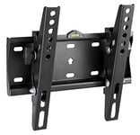 RICOO TV Wall Bracket Mount tilt and flat approx 23-42 Inch LED LCD OLED Screens N2122 Universal for VESA 50x50-200x200 Black