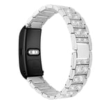 18mm Huawei TalkBand B5 rhinestone stainless steel watch band - Silver