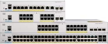 Cisco Commutateur réseau Catalyst 1000-24P-4G-L, 24 Ports GbE PoE+, consommation PoE 195 W, 4 Ports de Liaison Montante 1G SFP, sans Ventilateur, Garantie à Vie limitée améliorée (C1000-24P-4G-L) White