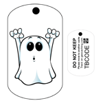 Spook The Ghost (Travel Bug) For Geocaching - Trackable Tag - Unactivated