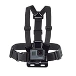 Amazon Basics - Adjustable Chest Mount Harness for GoPro and Action Cameras, Lightweight & Comfortable, Black