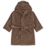 Konges Sløjd terry bathrobe animal – desert taupe - baby