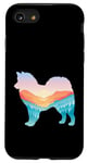 Coque pour iPhone SE (2020) / 7 / 8 American Eskimo Dog Nature Randonnée Chien Sunrise Adventure