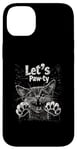 iPhone 14 Plus Let’s Paw-ty Cat Graphic Fun Party Cat Design for Pet Lovers Case