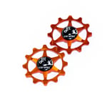 JRC JRC Narrow-Wide Ceramic Jockey Wheels | Keramiska rulltrissor Sram Orange