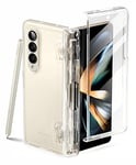 i-Blason Étui de Protection pour Samsung Galaxy Z Fold 4 (2022) 5G, avec Porte-Stylo et Protection d'écran intégrée (Transaprent)