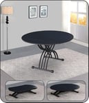 VOLERO' Table Basse Extensible pouvant se Transformer en Table de Salon. mécanisme Vertical pour Table élévatrice. Modèle Agamennone (Gris)