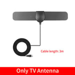 3000Miles TV Antenne 8K 25 HD TV Boîte De DVB-T2 Numérique À Gain ÉWerEU Plug Booster Actif NikAmplificateur Pour Voiture montres-montres voyage smart tv - Type Rouge