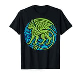 Celtic Dragon Mythical Fantasy Creature Design T-Shirt