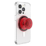 PopSockets Round Phone Grip Compatible with MagSafe, Adapter Ring Included, Phone Holder, Wireless Charging Compatible - Danger Red