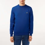 Lacoste Mens Monochrome Crewneck Sweatshirt in Blue material_cotton - Size X-Small