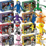 8st 2023 Roblox Rainbow Friends Dörrar Byggstenar Figurer Montera Modell Barn Adventsleksak