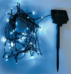 200 LED Blue Outdoor Garden Christmas Tree Fairy Lights 20m [Solar Powered] UK