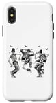 Coque pour iPhone X/XS Danseurs Hip Hop Boy Dance Halloween Squelette Dancing Skelly