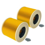 2 Cartridge Filter for Kärcher A 2004 A 2003 A 1000 A 2014 CarVac A 1001 A2000