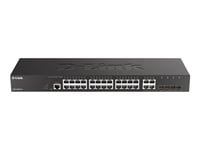 D-Link 24-Port Gigabit Managed Switch + 4 Combo 1000Baset/Sfp