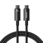 Baseus Tungsten Guldkabel USB-C - USB-C 240W, 2m - Svart