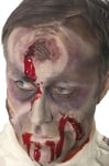 Hole in The Head Scar Adults Fancy Dress Halloween Zombie Costume Make Up SFX