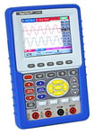 PeakTech 1205 – Oscilloscope Numérique Portable à 2 canaux (20MHz) & Multimètre True RMS (4000 counts) avec Interface USB et Écran Couleur 3,8", DSO, Étui et Accessoires