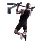 ISE Barre de Traction Fitness, Barre Tractions Murale, Fixation Murale Plafond Exercices, Economiser Espace,Multi-Grip Pull Up Bar, Barre de Tractions, Matériel de Fixation incl. Barre a Traction