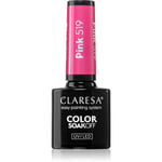 Claresa SoakOff UV/LED Color Sunny Garden Gel neglelak Skygge Pink 519 5 g