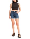 Levi's Women's Mid Length Shorts Denim, Lapis Smile Shorts, 23W