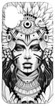 iPhone 16 Plus Aztec Warrior Queen Blackwork Tattoo Flash Case