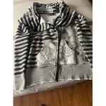 Sweat-shirt Desigual  Veste sweat grise Desigual