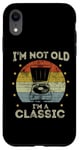 Coque pour iPhone XR Tourne-disque rétro vintage I'm Not Old I'm Classic Meme Funny