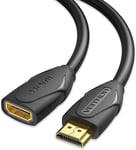 Câble Rallonge Hdmi 4k 60hz Hdmi 2.0 Câble Extension Hdmi Mâle Vers Femelle Pr En Charge 3d Hdr, Compatible Avec Tv, Roku, Blu Ray, Ps5/Ps4, Xbox (1m)