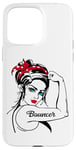 iPhone 15 Pro Max Female Bouncer Rosie The Riveter Pin Up Girl Case