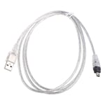 140cm/4,5ft USB 2.0 hane till IEEE 1394 4-polig hane iLink Firewire DV-kabel för DV-kamera (FMY)