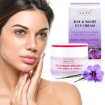 Eye Cream Day & Night 24H Care Saffron Collagen Peptide Anti-Aging Dark Circle