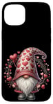 iPhone 15 Plus Love Gnome Valentines Day Wreath For Her With Cute Hearts Case