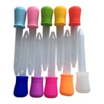 10 st 5ml plastdroppare Squeeze Transfer Pipetter Dropper Flytande Eye Ear Graduated Pipett Dropper för UV-epoxi