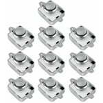 Debuns - 10PCS Bouton poussoir serrure sa rv tiroir placard bouton de porte camping-car caravane (argent 10 pièces) -,de