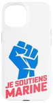 Coque pour iPhone 15 tous pour marine soutien à marine le pen