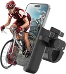 Support Telephone Velo, Moman PMS1 Porte Telephone Moto 【Lentille non obstrué】Guidon à 360°Rotation Antidérapant Compatible avec iPhone Samsung Téléphone 4.5''-7.0'', Support-Porte-Telephone-Velo-Moto