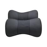 MDHANBK Oreiller de Cou de Voiture, 2 pièces en Cuir Noir Repose-siège de Voiture, Coussin de Coussin appuie-tête oreillers de Cou de Voiture, pour Jaguar Tesla Opel BMW Audi Benz