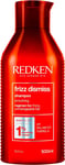 Redken Frizz Dismiss Shampoo, Babassu Oil, Adds Shine and Smooths Frizzy Hair, 6
