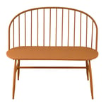 Banc De Jardin Fer Rouille Love 100x50x86cm