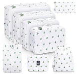 MURISE Packing Cubes 8 pièces, organisateur valise pour les vacances et les voyages, sac rangement valise, Les essentiels du voyage, Système de rangement pour valises (Blanc)