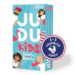 ATM Gaming JUDUKIDS - Jeux de société - Le Jeu Familial hilarant - Questions et Défis pour en Apprendre Plus sur Ses Parents ou Ses Enfants ! Jeu de Cartes Enfants et Parents