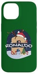 Coque pour iPhone 14 Awesome Ronaldo Name w Santa Hat in Xmas Theme Christmas