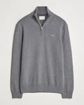 GANT Cotton Half Zip Dark Grey Melange