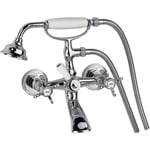 Azura Home Design - Mélangeur combiné baignoire-douche neoclassic chrome