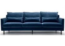 Sally 3-Sits Soffa XL Classic Velvet Dark Blue