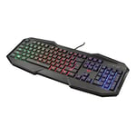 Trust GXT 830-RW Avonn USB Portuguais Noir - Claviers (Standard, Avec fil, USB, Clavier à membrane, LED RGB, Noir)