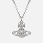 Vivienne Westwood Carmela Bas Relief Silver-Tone Necklace